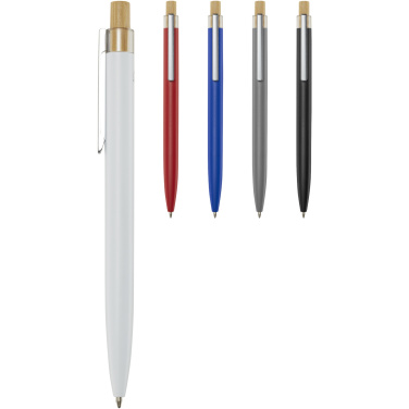 Logotrade promotional merchandise picture of: Nooshin recycled aluminium ballpoint pen (black ink)
