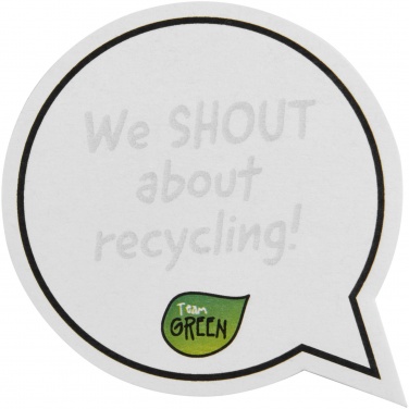 Logotrade business gifts photo of: Sticky-Mate® speech bubble-shaped recycled sticky notes