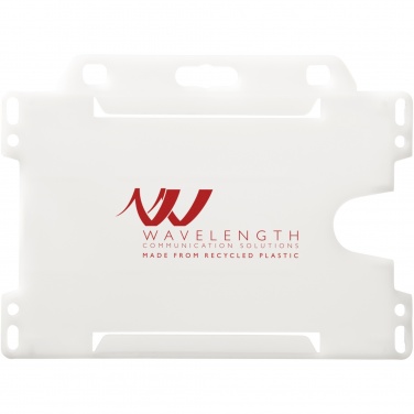 Logo trade promotional giveaways image of: Vega recycled plastic card holder
