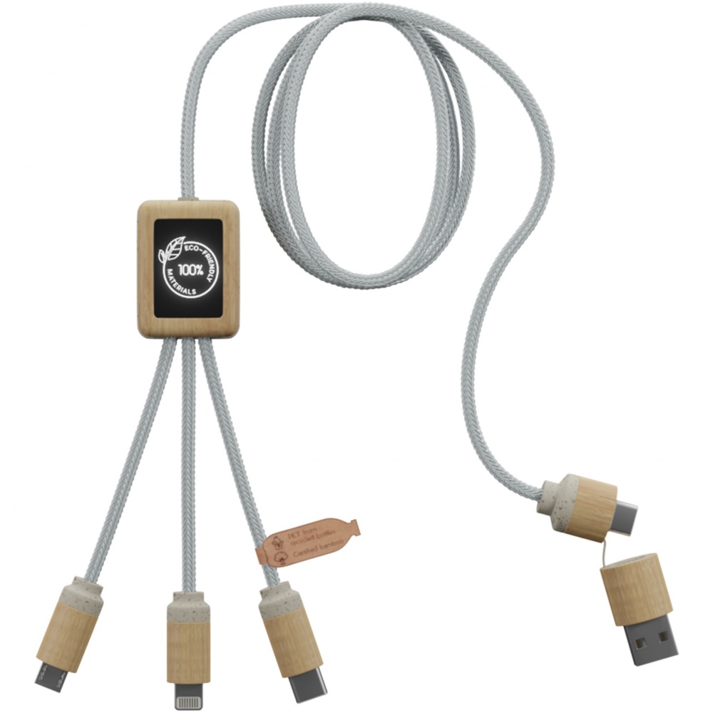 Logotrade advertising product picture of: SCX.design C49 5-in-1 charging cable