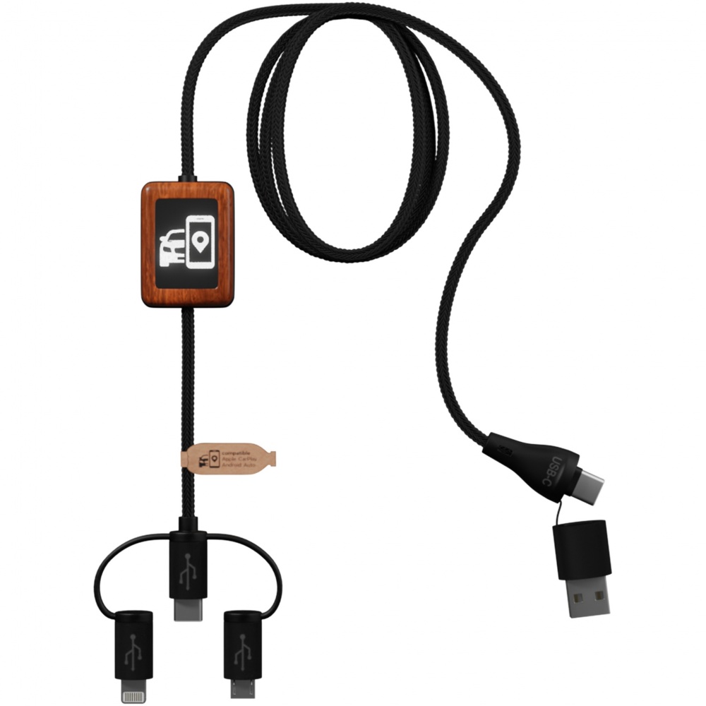 Logotrade business gift image of: SCX.design C46 5-in-1 CarPlay cable