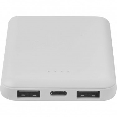 Logo trade promotional merchandise photo of: Asama 5000 mAh Type-C recycled plastic power bank