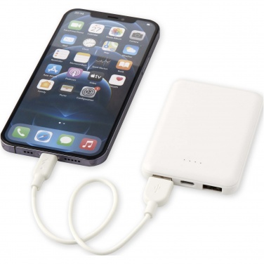 Logo trade promotional items image of: Asama 5000 mAh Type-C recycled plastic power bank