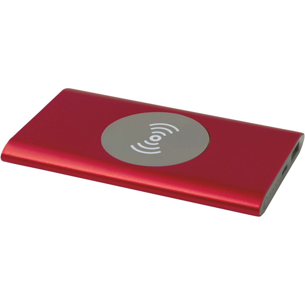Logotrade promotional merchandise image of: Juice 4000 mAh Type-C recycled aluminium wireless power bank 