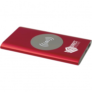 Logotrade promotional giveaway image of: Juice 4000 mAh Type-C recycled aluminium wireless power bank 