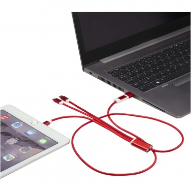 Logotrade promotional merchandise image of: Versatile 5-1 recycled aluminium charging cable