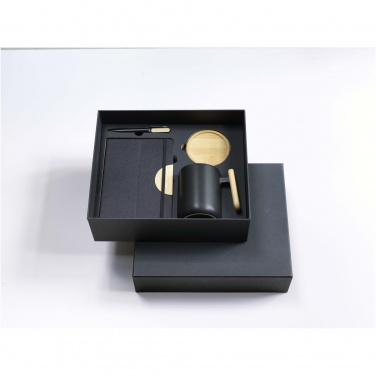 Logo trade business gift photo of: Laura A5 hard cover notebook and ballpoint pen gift set