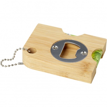 Logo trade promotional products picture of: Levo bamboo bottle opener with level 