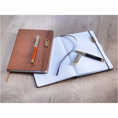 Logotrade promotional items photo of: Legato A5 notebook and rollerball pen set 