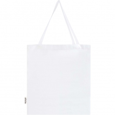 Logo trade promotional items picture of: Madras 140 g/m² GRS recycled cotton gusset tote bag