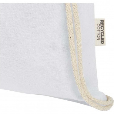Logotrade promotional product picture of: Oregon 140 g/m² GRS recycled cotton drawstring bag