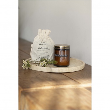 Logo trade corporate gifts picture of: Wellmark cedar wood scented candle medium
