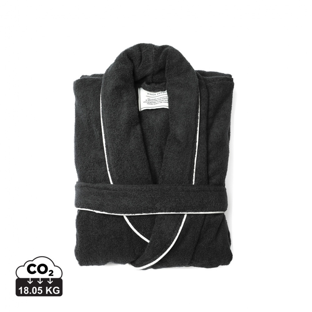 Logo trade business gift photo of: VINGA Harper bathrobe L/XL