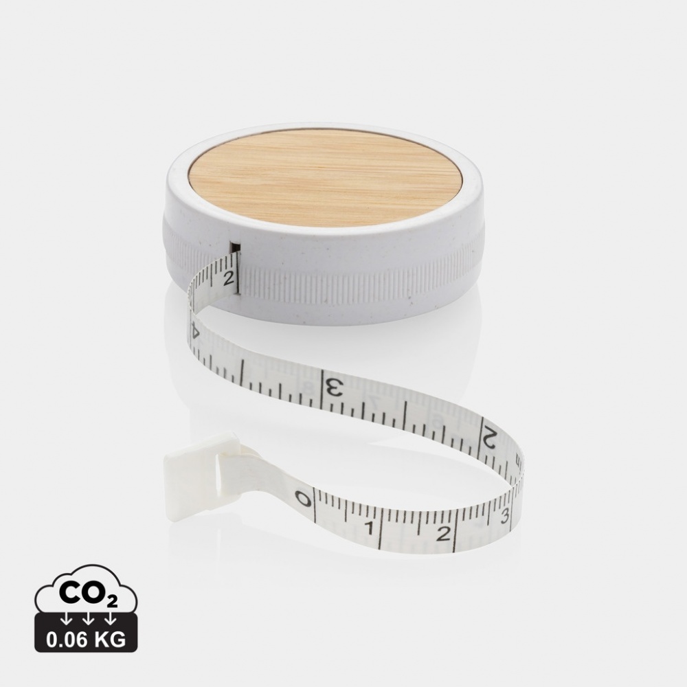 Logo trade corporate gift photo of: RCS recycled plastic & bamboo tailor tape