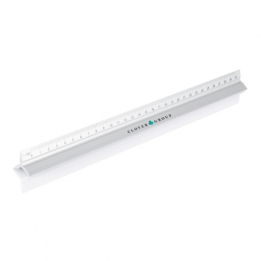Logo trade promotional items image of: Aluminium triangle rule - 30cm