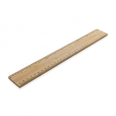 Logotrade advertising product picture of: Timberson extra thick 30cm double sided bamboo ruler