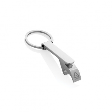 Logotrade corporate gifts photo of: RCS recycled zinc alloy bottle opener keychain