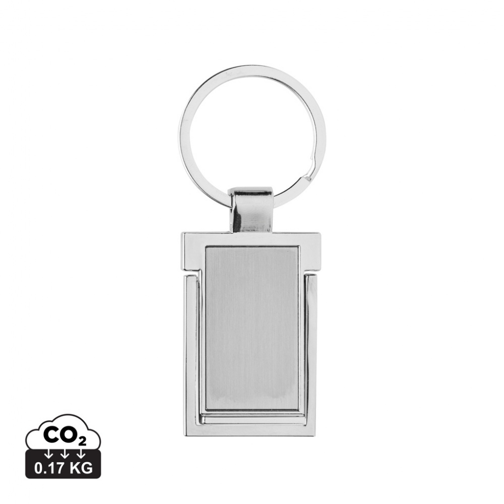 Logotrade promotional items photo of: RSC recycled zinc alloy phone stand keychain