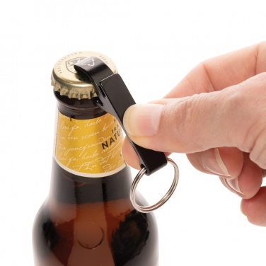 Logo trade promotional items picture of: RCS recycled aluminum bottle and can opener