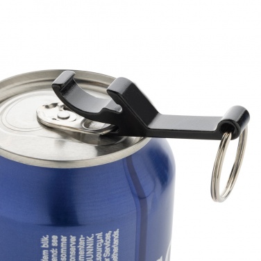 Logotrade advertising product picture of: RCS recycled aluminum bottle and can opener