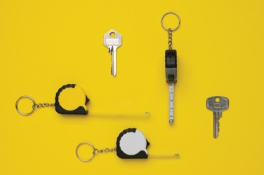 Logotrade promotional merchandise image of: MeasureMate RCS reycled ABS 1 meter tape keychain