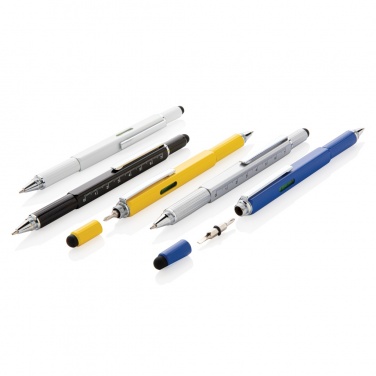 Logotrade promotional gift picture of: 5-in-1 aluminium toolpen
