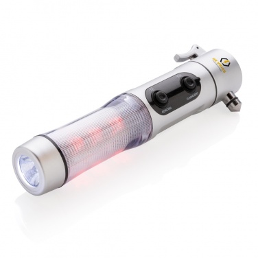 Logo trade promotional products image of: Emergency light with hammer