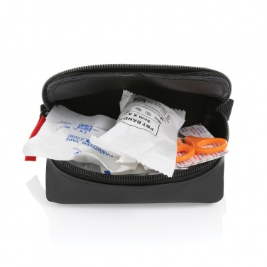 Logotrade business gifts photo of: RCS recycled nubuck PU pouch first aid set mailable
