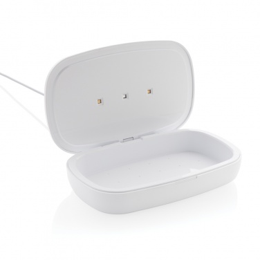 Logotrade promotional merchandise image of: UV-C steriliser box with 5W wireless charger