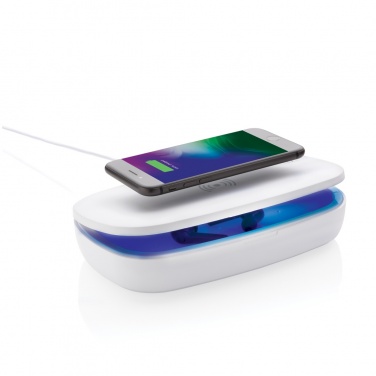 Logotrade corporate gift image of: UV-C steriliser box with 5W wireless charger