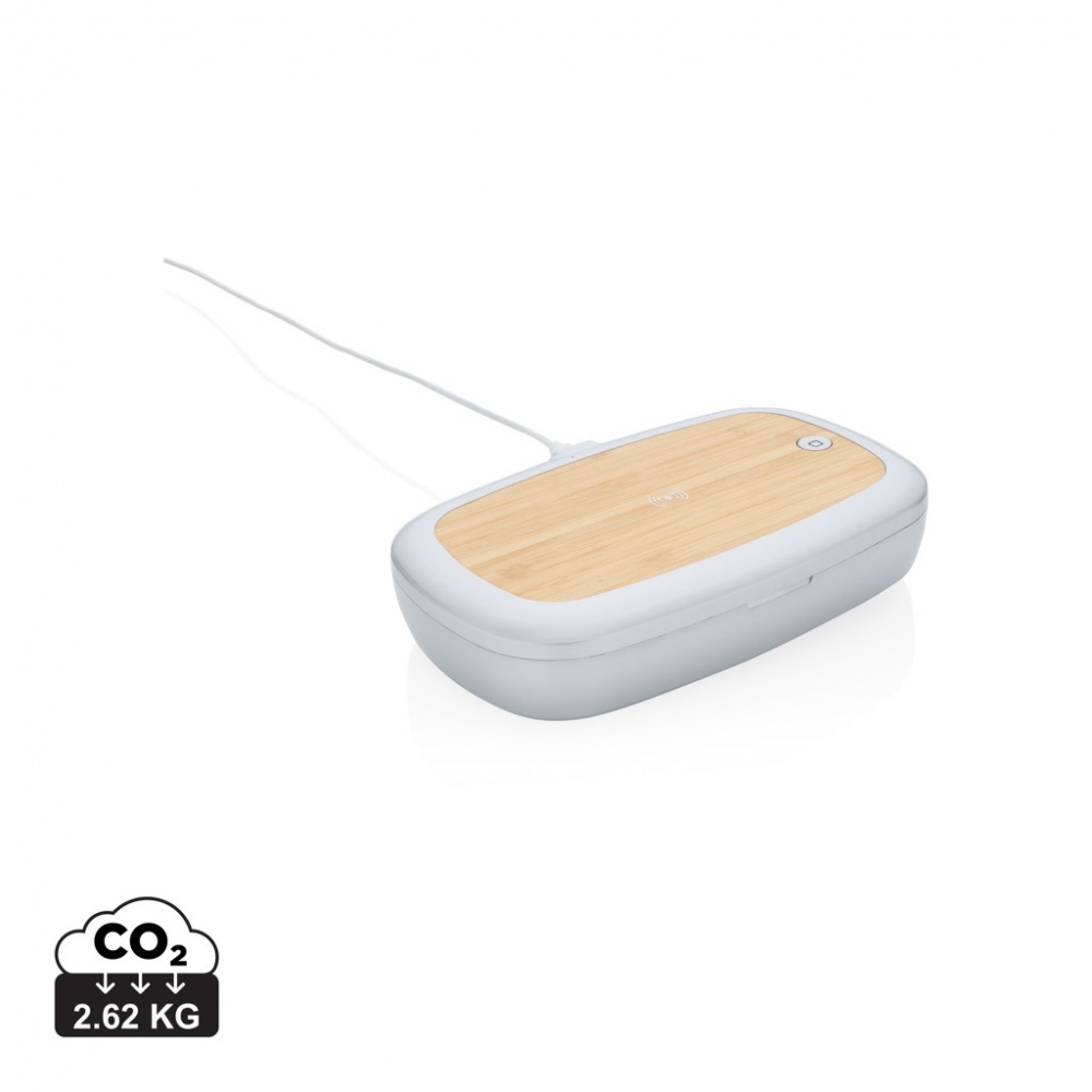 Logotrade promotional items photo of: Rena UV-C steriliser box with 5W wireless charger