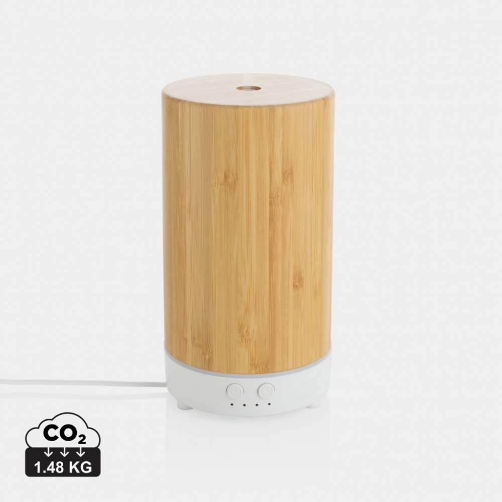 Logo trade promotional item photo of: RCS recycled plastic and bamboo aroma diffuser
