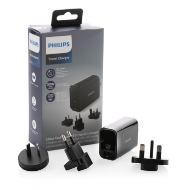 Logo trade business gifts image of: Philips ultra fast PD travel charger