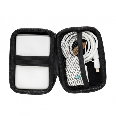 Logo trade promotional item photo of: Surge RCS recyled PET 20W type C 3 pcs charging set