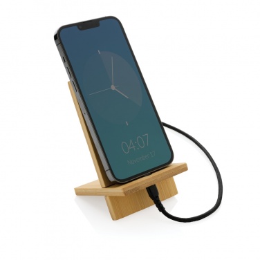 Logotrade promotional product image of: Bamboo phone stand in kraft box