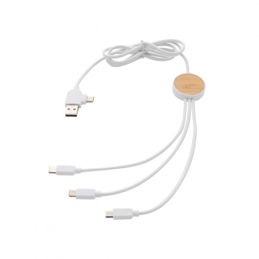Logotrade promotional products photo of: RCS recycled plastic Ontario 6-in-1 cable