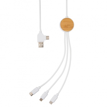 Logotrade promotional product image of: RCS recycled plastic Ontario 6-in-1 cable