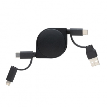 Logotrade promotional items photo of: RCS standard recycled plastic and TPE 6-in-1 cable