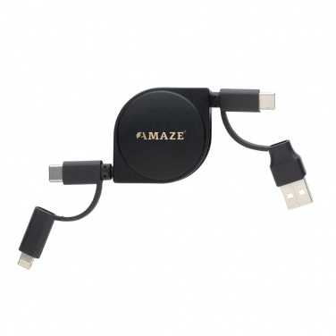Logotrade corporate gift image of: RCS standard recycled plastic and TPE 6-in-1 cable