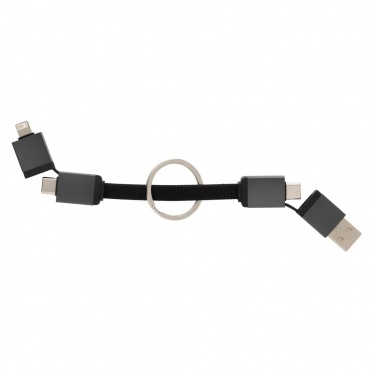 Logotrade corporate gift image of: Terra recycled aluminum 4 in 1 60W fast charging cable