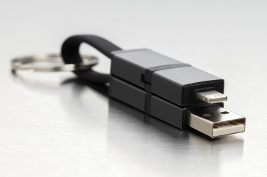 Logotrade corporate gift image of: Terra recycled aluminum 4 in 1 60W fast charging cable