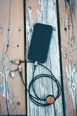 Logo trade promotional giveaways picture of: Ohio RCS certified recycled plastic 6-in-1 cable