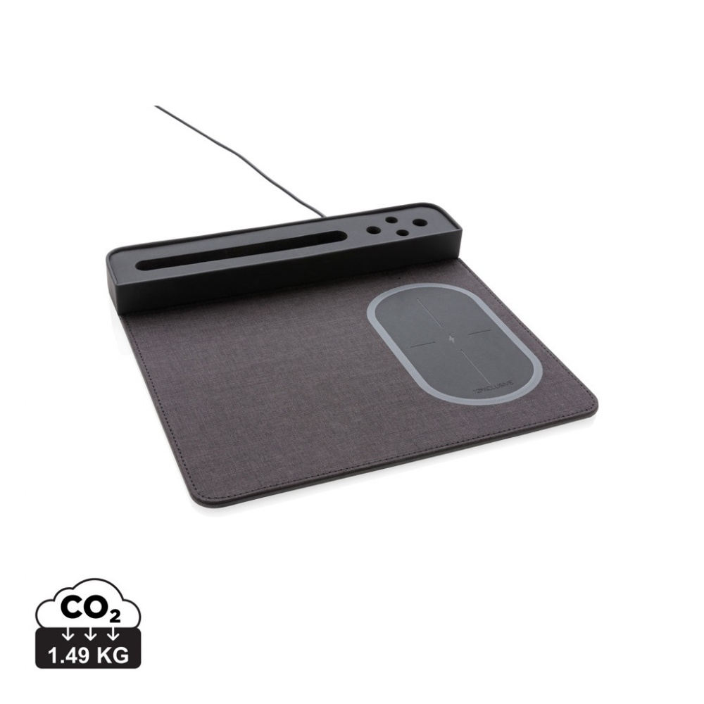 Logo trade promotional merchandise image of: Air mousepad with 5W wireless charging and USB