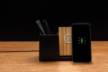 Logo trade business gifts image of: Ontario RCS recycled plastic 10W wireless charger