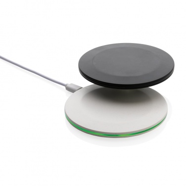 Logo trade promotional merchandise photo of: RCS recycled plastic 15W Wireless fast charger