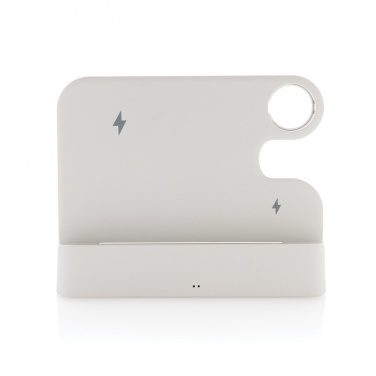 Logotrade business gift image of: Joltz RCS recycled plastic dual 15W charger with iWatch slot