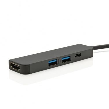 Logotrade advertising product image of: Terra RCS recycled aluminum hub with HDMI input