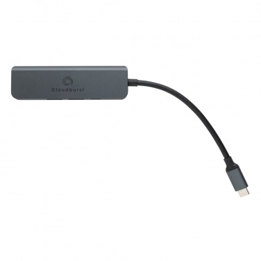 Logotrade advertising product image of: Terra RCS recycled aluminum hub with HDMI input