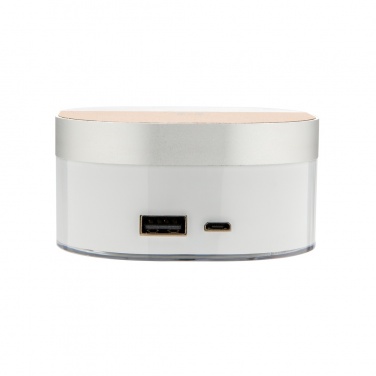 Logo trade promotional gifts picture of: Aria 5W Wireless Charging Digital Clock