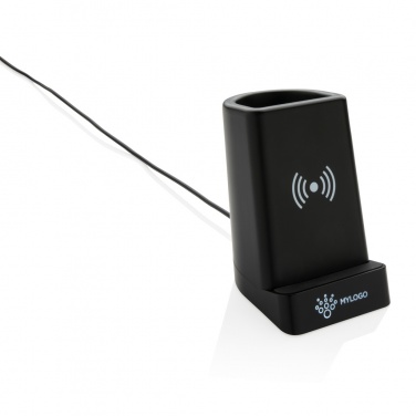 Logotrade advertising product picture of: Light up logo 5W wireless charging pen holder